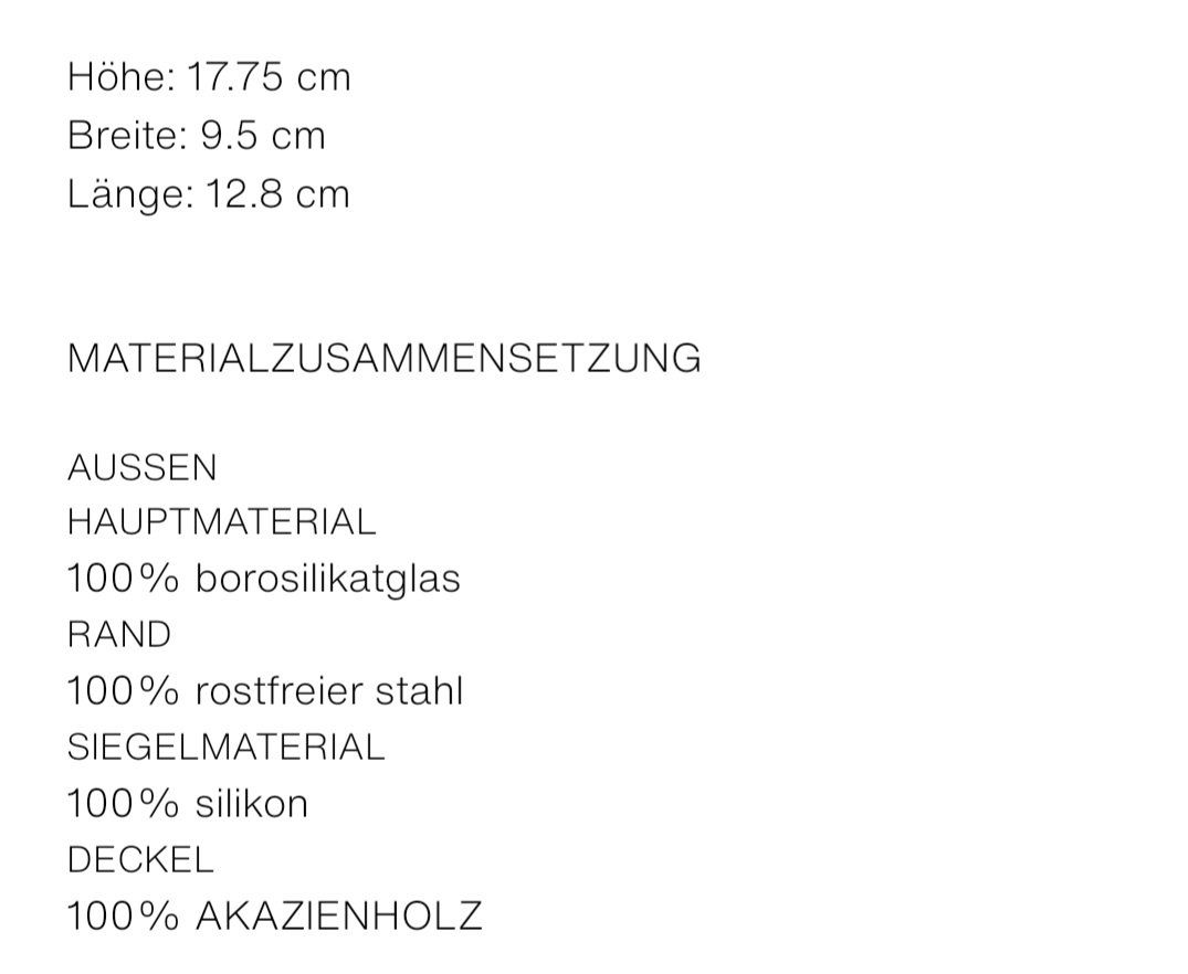 Caraffe: ZARA HOME Karaffe aus Borosilikatglas mit Filter – Nuovo (secondo la descrizione) da Niederhelfenschwil venduto da usa001 4