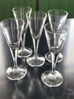 5 Likörgläser aus Glas 14cm x 5 cm