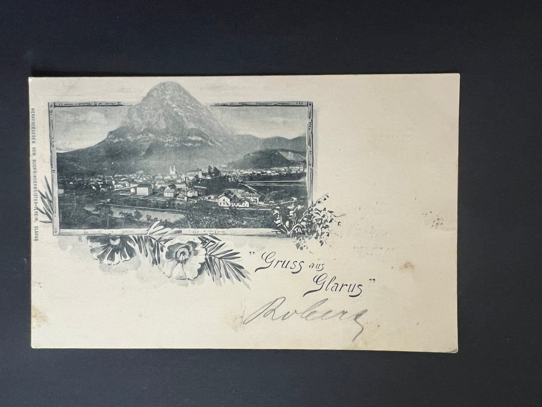 Cartoline postali: Ansichtsk. 1916 Gruss aus Glarus fleckig   (V566) – Usato da Hinwil venduto da Sidi4