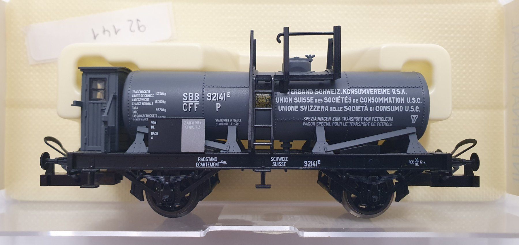Trix Modellini di ferrovie: TRIX 23892 SBB Kesselwagen – Nuovo e nell'imballaggio originale da Würenlos venduto da juruth 2