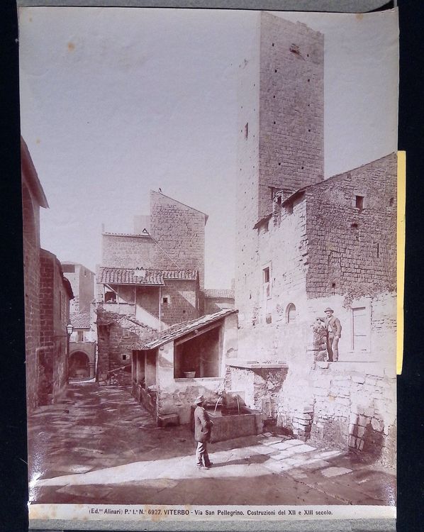 Viterbo Italien um 1900 Antikes Foto Ed. Alinari Grossf. (Gebraucht) in ...