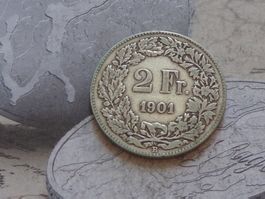 2 Fr. 1901 B - Rare 50'000 exemplaires