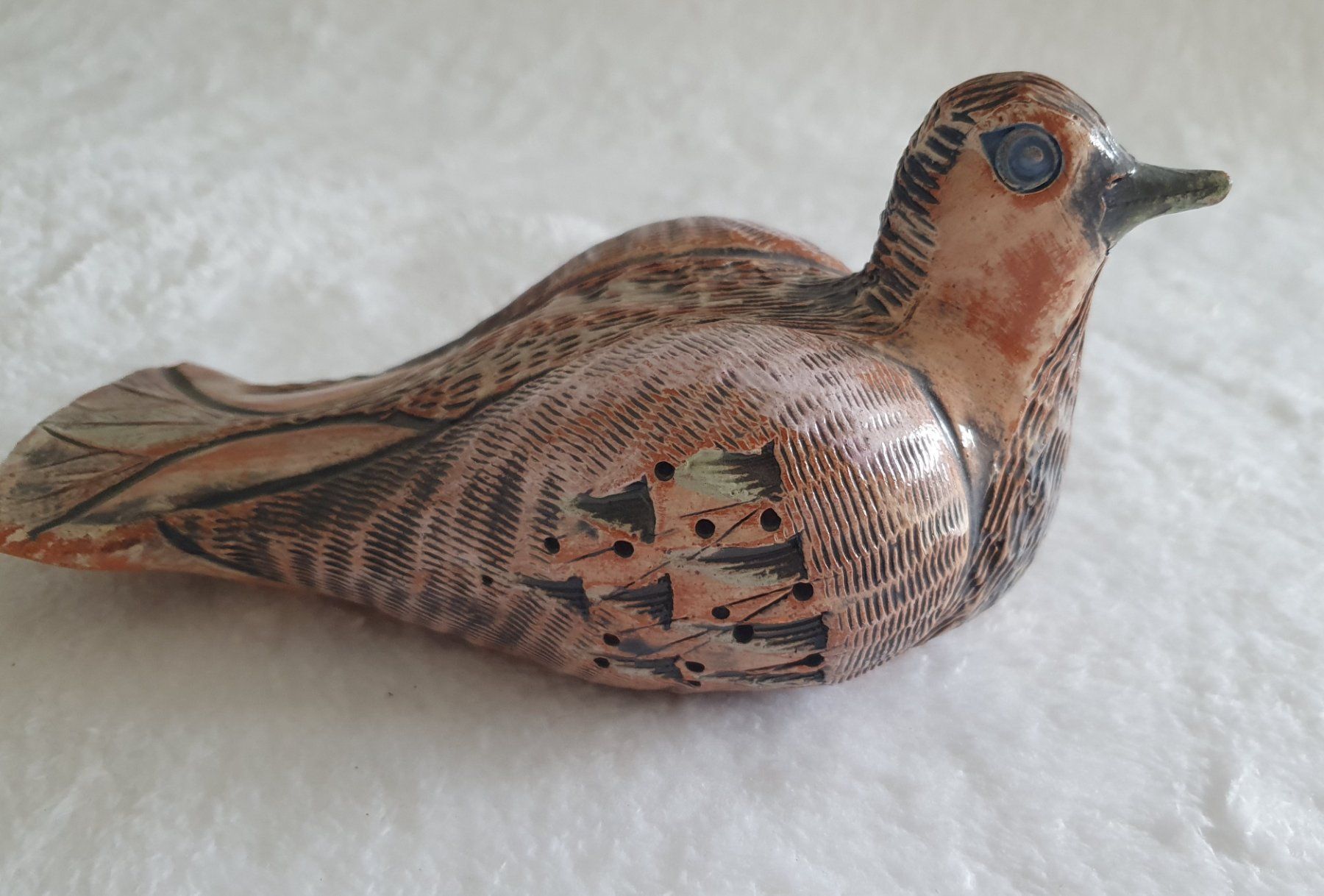 Figuren: Rustikale Keramik Taube - Handarbeit – Gebraucht aus Auw von beretta1966 6