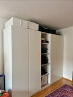 Kleiderschrank weiss mit Schubladen und zum Hängen