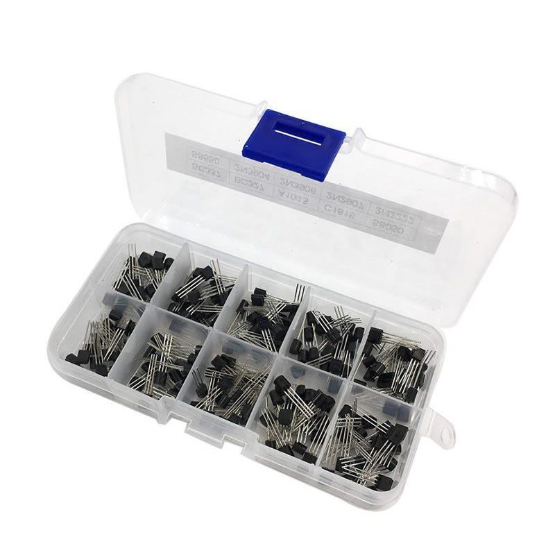 Elektronikbauteile: 200-teiliges Transistor DIP Sortiment in Box – Neu und originalverpackt aus Illnau von diy-shop