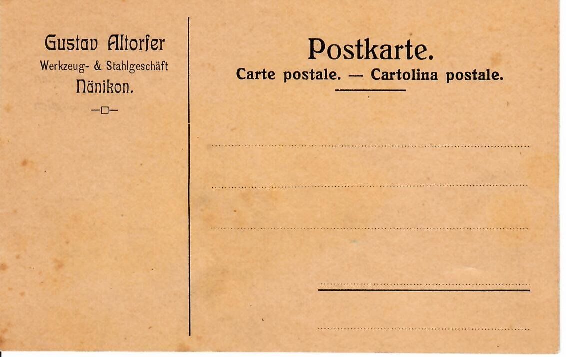 Alle Briefmarken: PK, Nänikon – Gebraucht aus Hochdorf von Ziegel-16