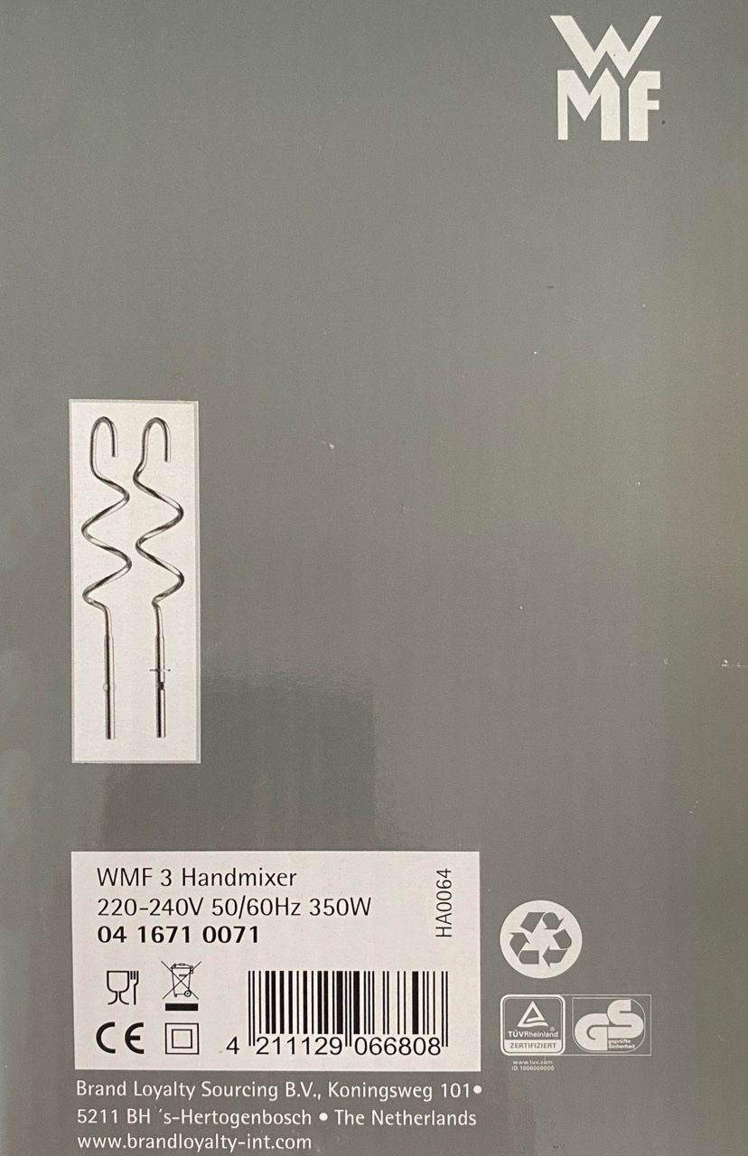 WMF Elettrodomestici da cucina: WMF 3 Handmixer, fast neu – Usato da Meggen venduto da Prkz77 3