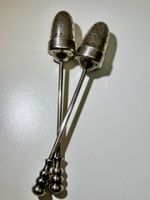 Antike versilbert Tee-Ei 2 Stk.(1925)