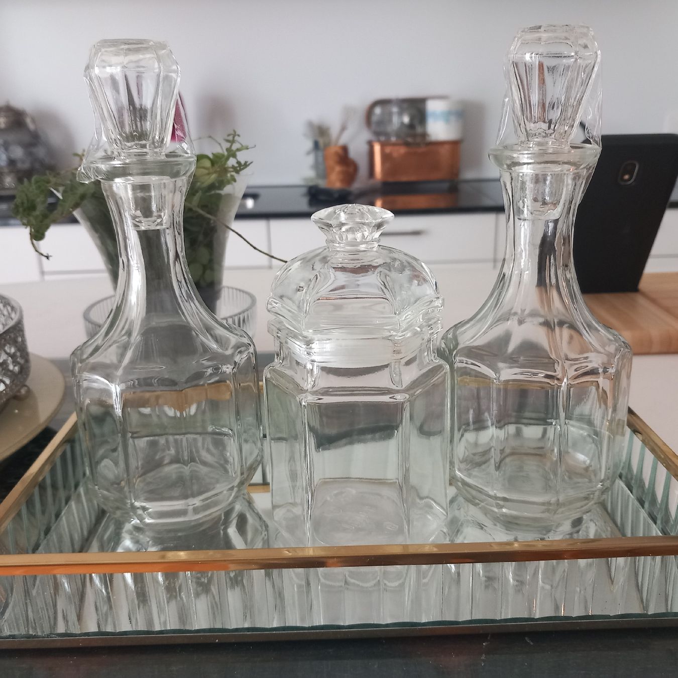 Bicchieri: Glas Menage mit Spiegelplateau / Vintage – Nuovo (secondo la descrizione) da Aegerten venduto da gismolini 5