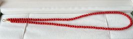 Halskette in 18k Gold mit Korallen 44 cm
