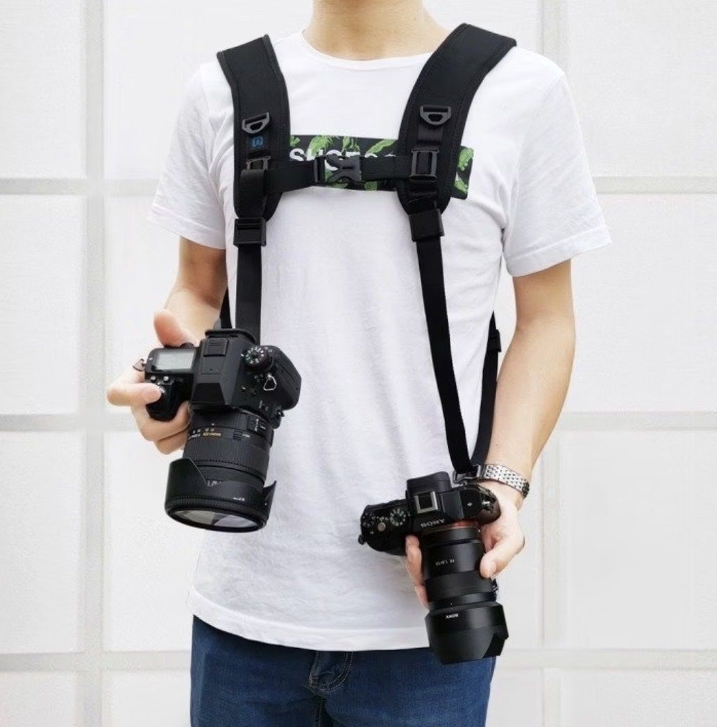 Sport dell'aria & Aquiloni: Dual Camera Harness Strap System Black Used Once – Nuovo (secondo la descrizione) da Zürich venduto da MariKondo 4