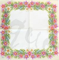 Serviette blumenranke (b210) 3Stk.