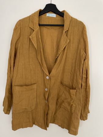 Damen Leinen Jacke Monisqui Grösse L guter Zustand