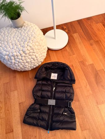 Moncler Daunen-Gilet schwarz mit Gürtel