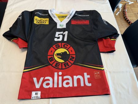 SC Bern Gameworntrikot Junioren Nummer 51 Grösse XS