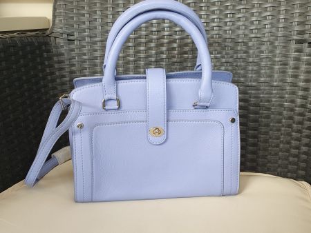 Neue echt Leder-Handtasche hell-violett, nie gebraucht