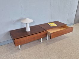 2x Nachttisch 1970 Night-Stand Holz Kommode Sideboard