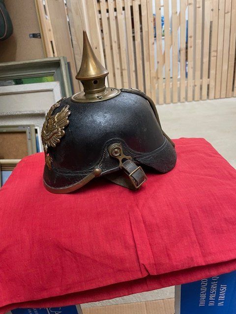 Uniformi & Effetti personali: casque prussien Pickelhaute 1815 – Usato da Colombier NE venduto da Boy48 1