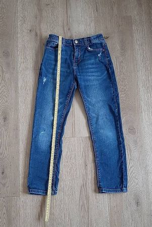 Lässige Mädchen-Jeans, blau von Vertbaudet Gr. 128