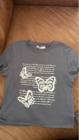 Sommer-Shirt Schmetterling Motiv Grösse L neu