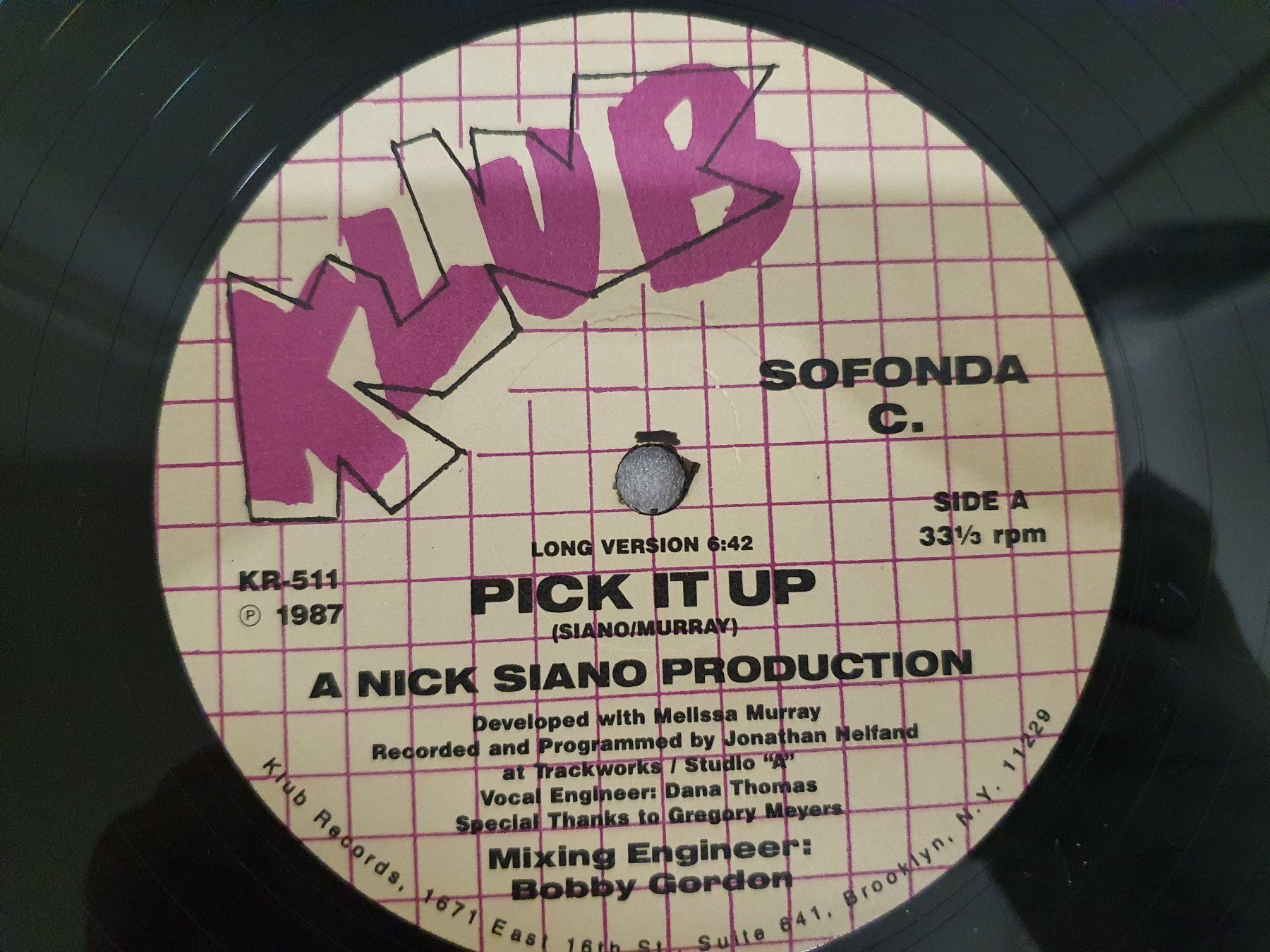 Schallplatten: Sofonda C. – Pick It Up (House) – Gebraucht aus Uster von Vinyl-Leidenschaft 2