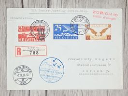 CL13 Enveloppe + Timbre Suisse 1937