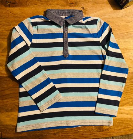 Langarm-POLOShirt, 116/122cm, Baumwolle, Briefversand