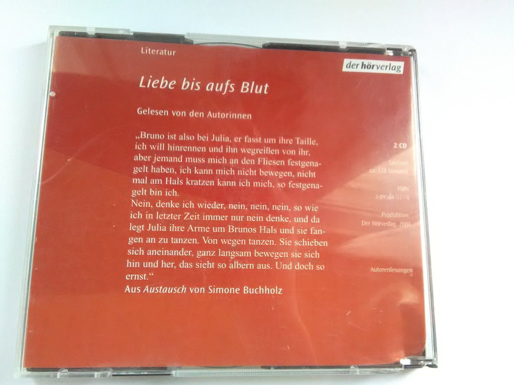Audiolibri: Liebe bis aufs Blut   (Simone Buchholz) – Usato da St.Galllen venduto da elkaphone 4