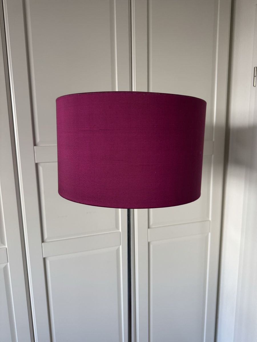 Interio Lampade: INTERIO Stehlampe Chrom mit Stoffschirm Pink – Nuovo (secondo la descrizione) da Basel venduto da mot_2r9g 1