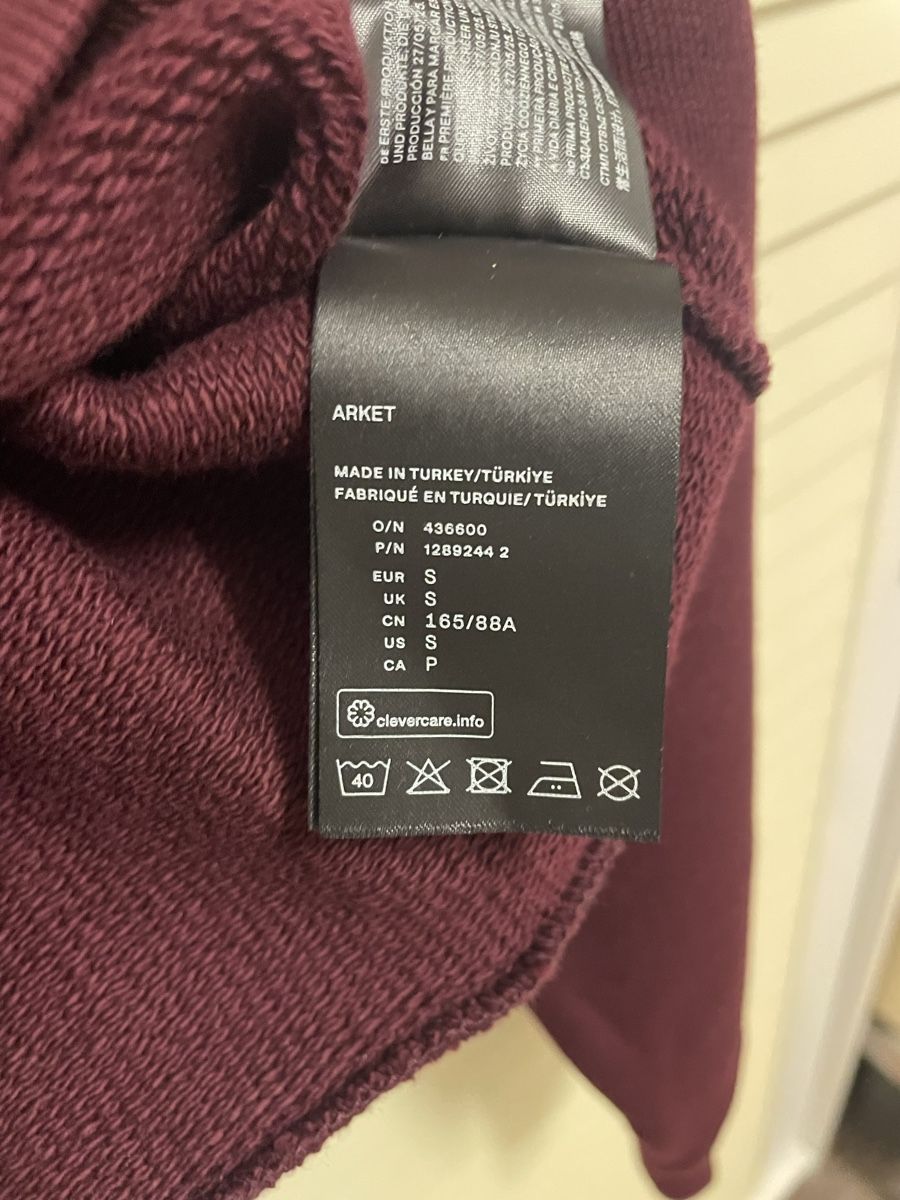 Arket Maglioni & Felpe: Arket Sweatshirt dunkelrot – Nuovo e nell'imballaggio originale da Basel venduto da Robyn20 9