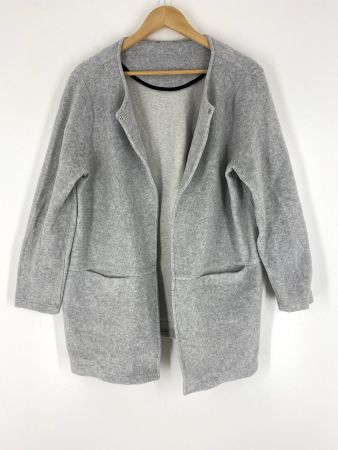 Fleece Jacke, grau, Grösse 42