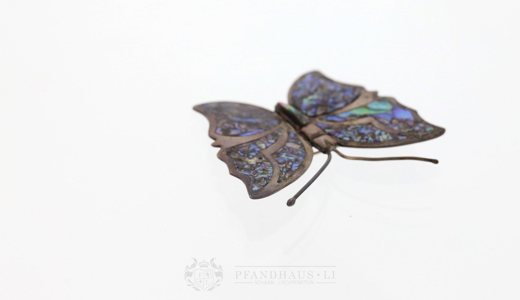 Spille & Fermagli: BROSCHE / ANSTECKNADEL "SCHMETTERLING" IN SILBER 925 – Usato da Schaan venduto da Pfandhaus-LI 6