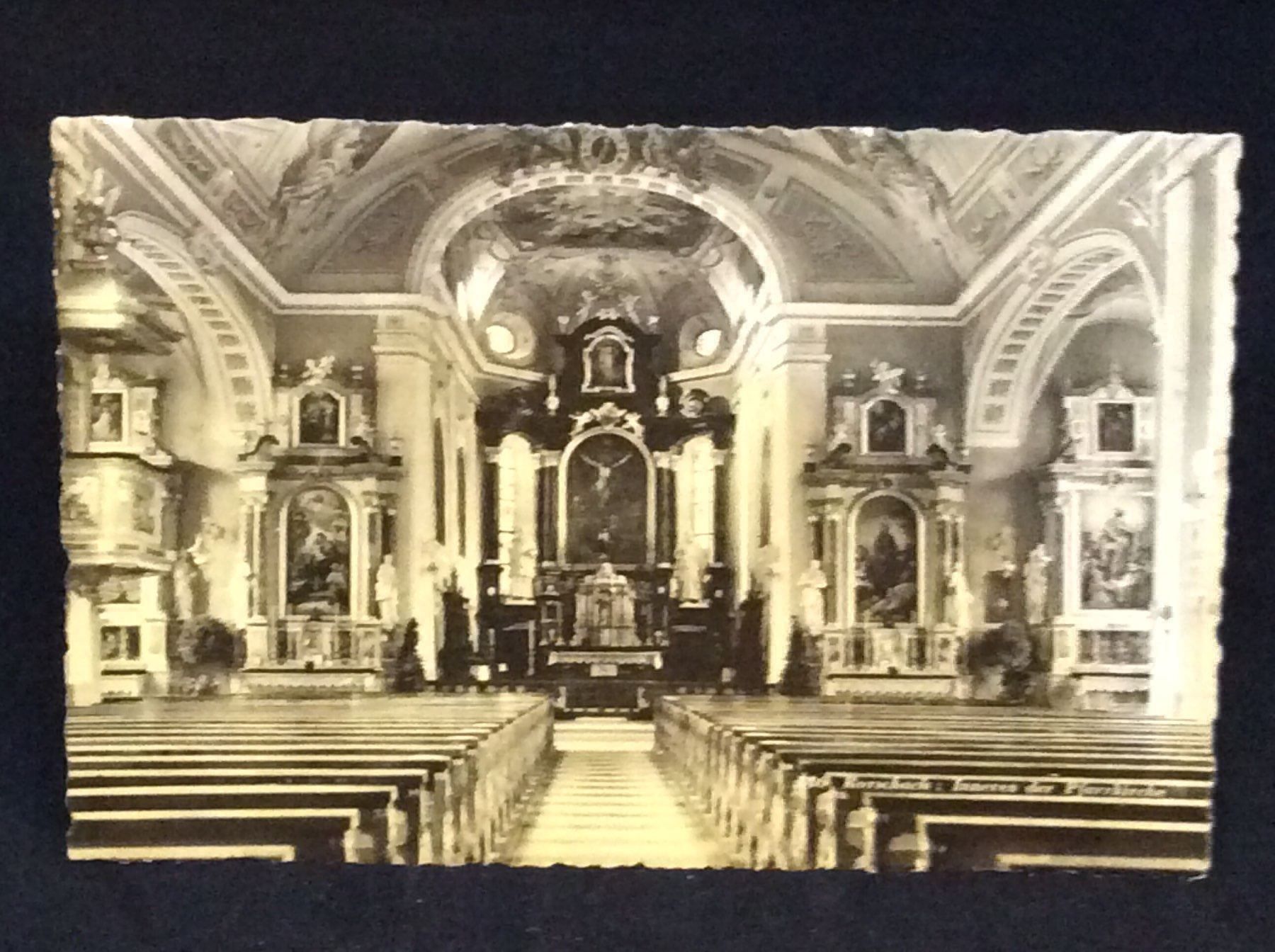 Cartoline postali: Rorschach - Inneres der Pfarrkirche – Usato da Widnau venduto da Brusi9
