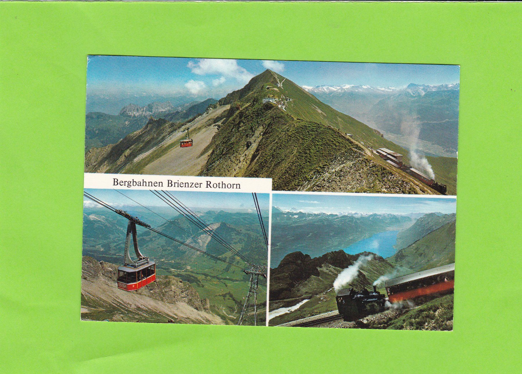 Cartoline postali: Bergbahnen Brienzer Rothorn – Usato da St. Peterzell venduto da neckertal
