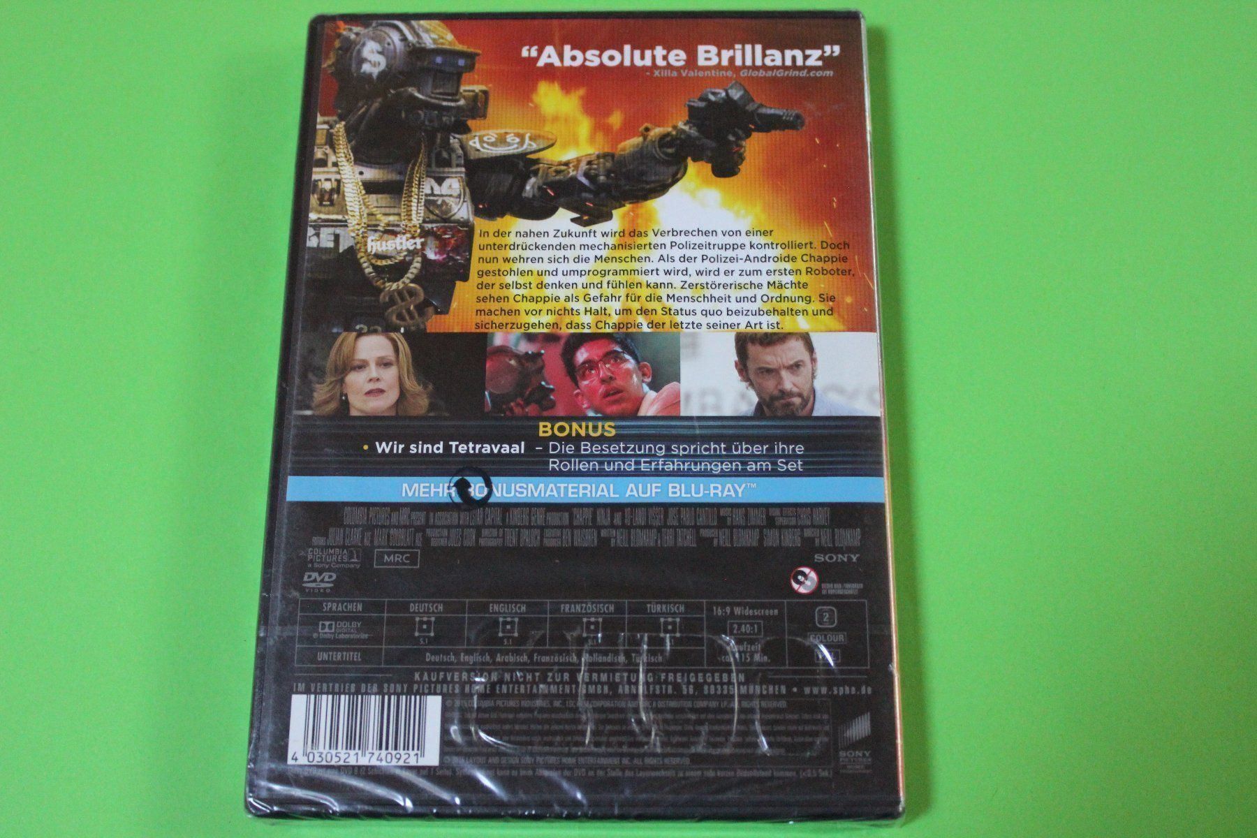 Tutti i DVDs: CHAPPIE DVD NEU und originalverpackt – Nuovo e nell'imballaggio originale da Tübach venduto da JamesStone 3