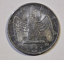 Monete Italia 1921-1942 10c, 20c, 50c, 1 lira