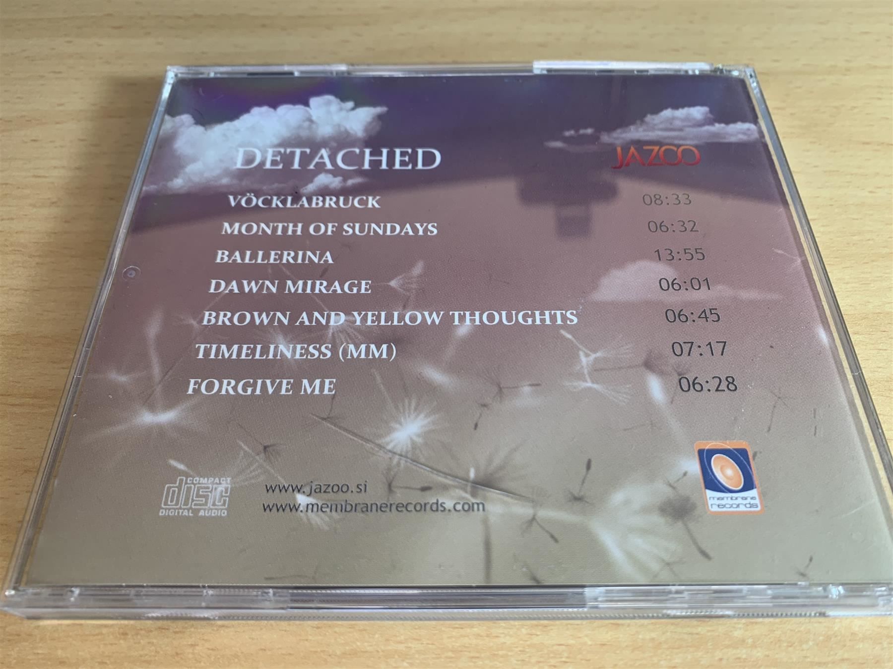 CD: Jazoo – Detached – Usato da Rikon im Tösstal venduto da Alpenmutz 1