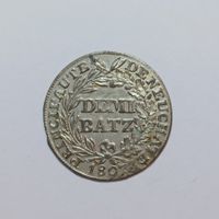 1/2 (Demi) Batzen 1807 Neuenburg vz