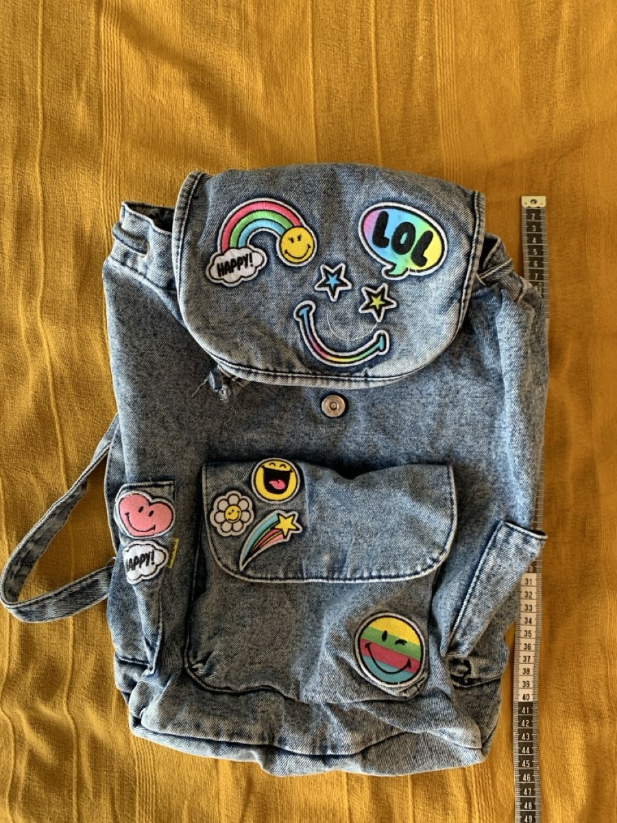 Rucksäcke: Rucksack, 100% Baumwolle, Denim – Gebraucht aus Winterthur von Samu-V
