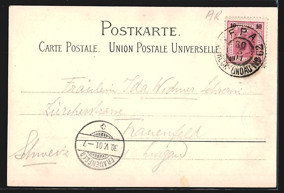 Cartoline postali: Litho Walzenhausen, Teilansicht von West – Usato da Berlin venduto da bartko-reher 1