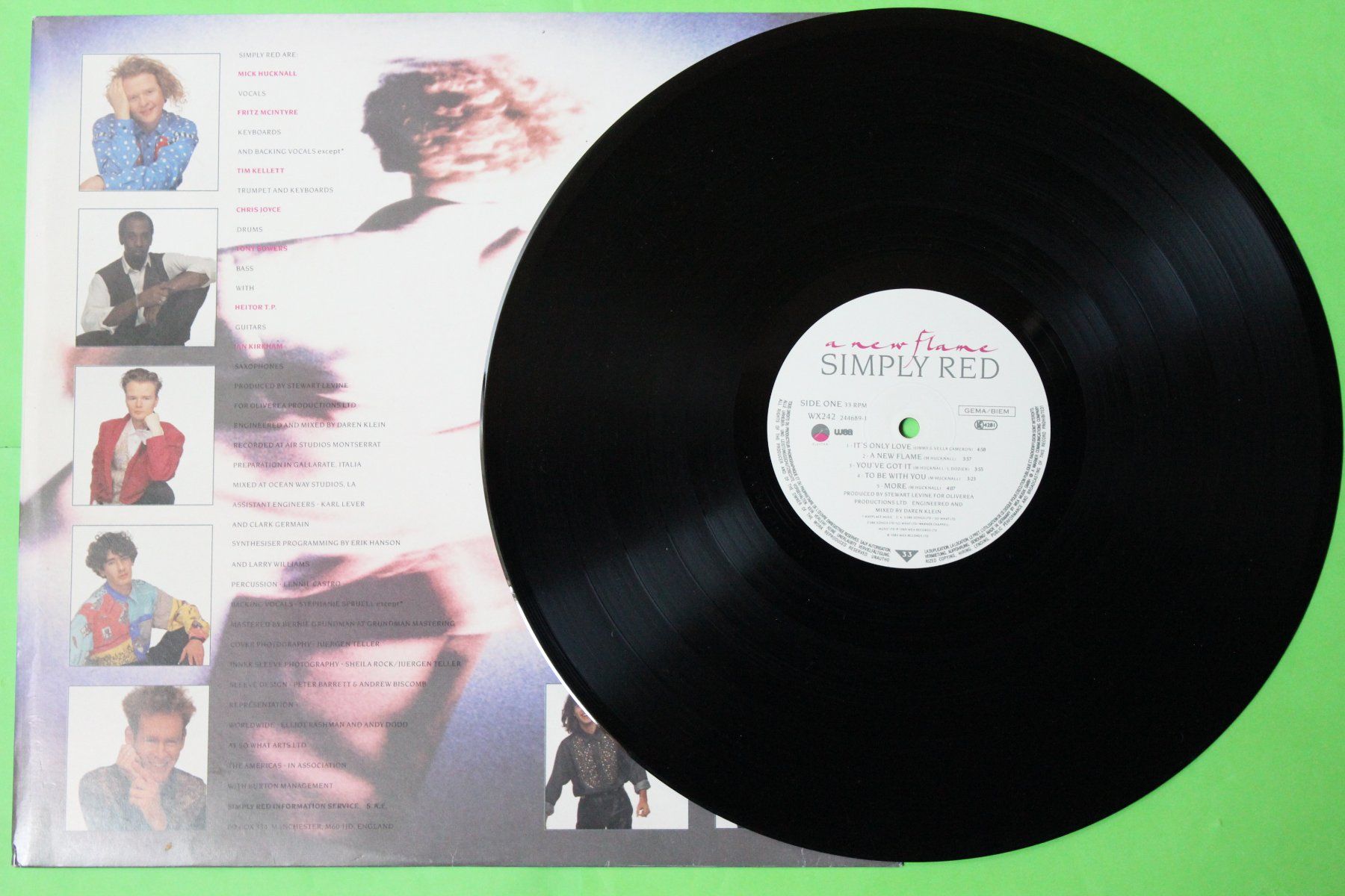 Schallplatten: Simply Red - A new Flame LP Vinyl 1989 – Gebraucht aus Tübach von JamesStone 3