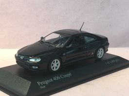 Peugeot 406 Coupé Phase I 1997-2001 schwarz      1:43