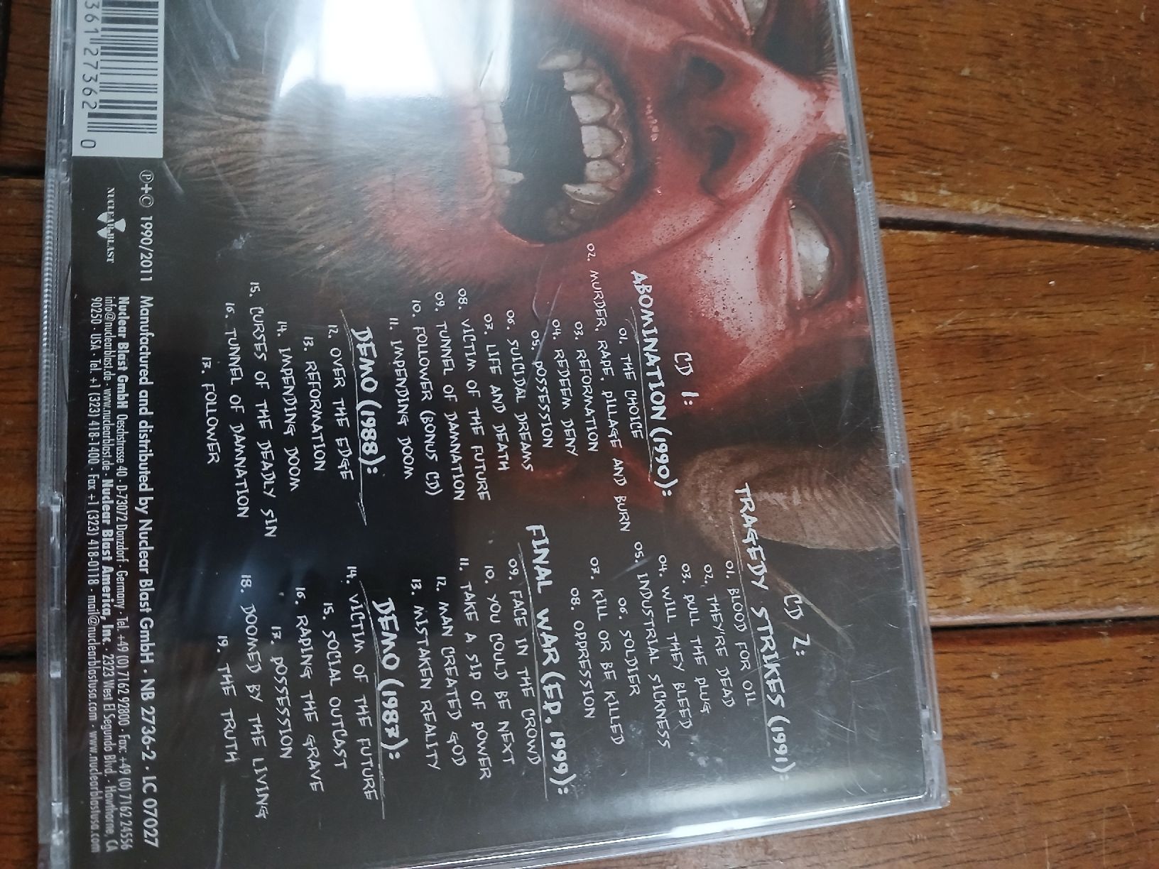 CDs: abomination- abomination/tragedy.. (neuf, 2 cd) – Neu und originalverpackt aus St-Cergue von VeganWarrior 1