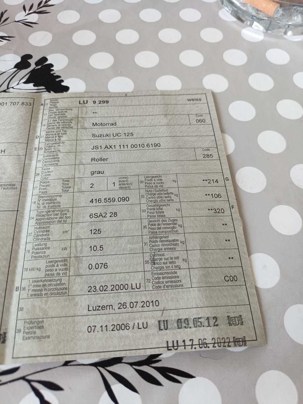 Suzuki Strada: Motorrad/Roller Suzuki UC 125 – Usato da Ennetmoos venduto da brunhildenb 8