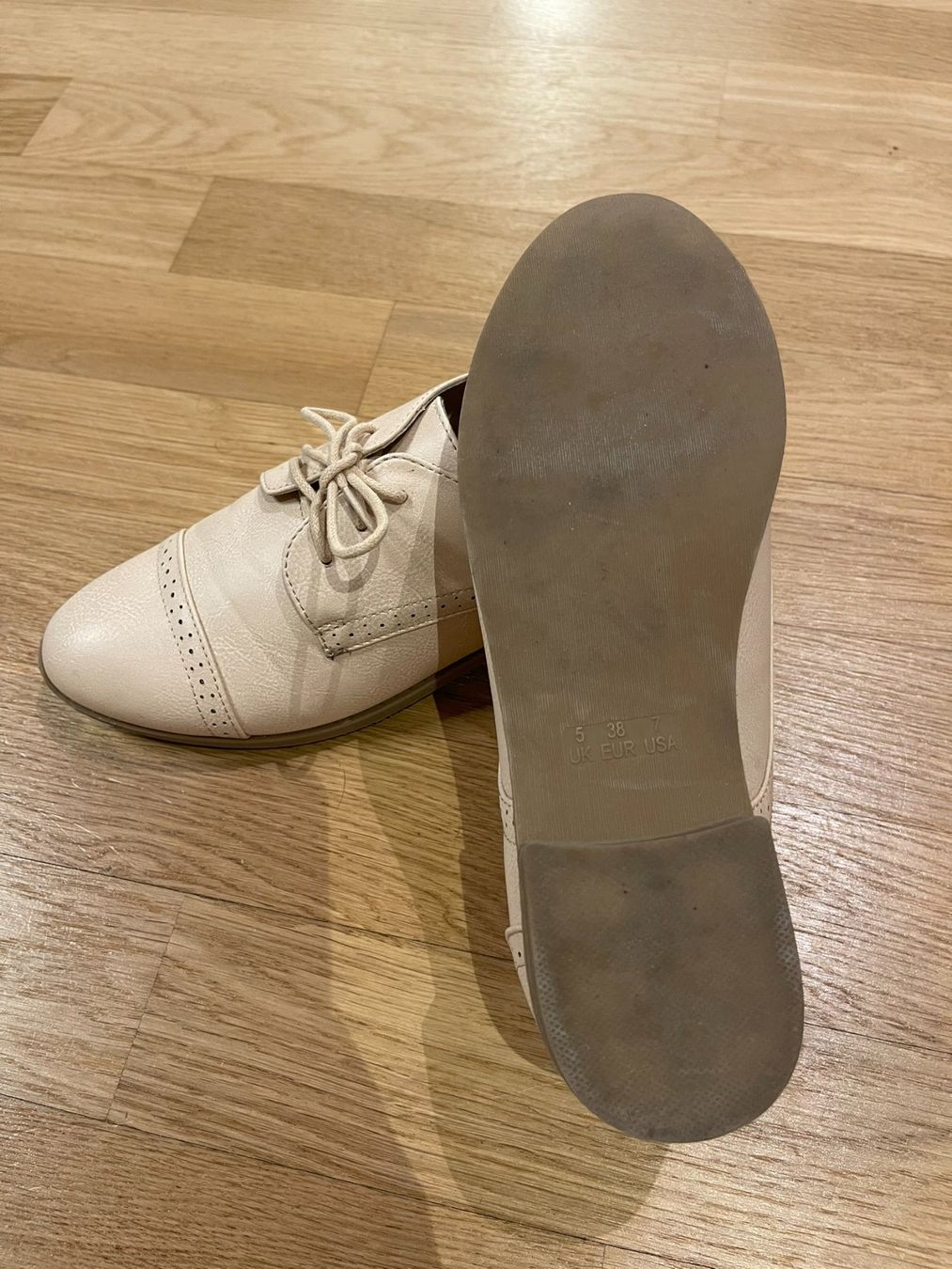 Scarpe da donna: Elegante Schnürschuhe, beige, Grösse 38 – Usato da Rheineck venduto da FGeissler 3