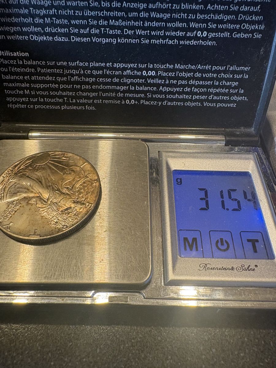 Tutti le monete: Silber Munze 1987 Liberty  – Usato da Murten venduto da Tzaugg 6