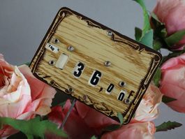 Antikes Preisschild vintage Bäckerei Frankreich Werbeschild