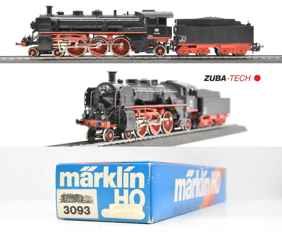 Märklin 3093 Dampflok BR 18 DB H0 WS Analog mit OVP (Gebraucht) in St ...