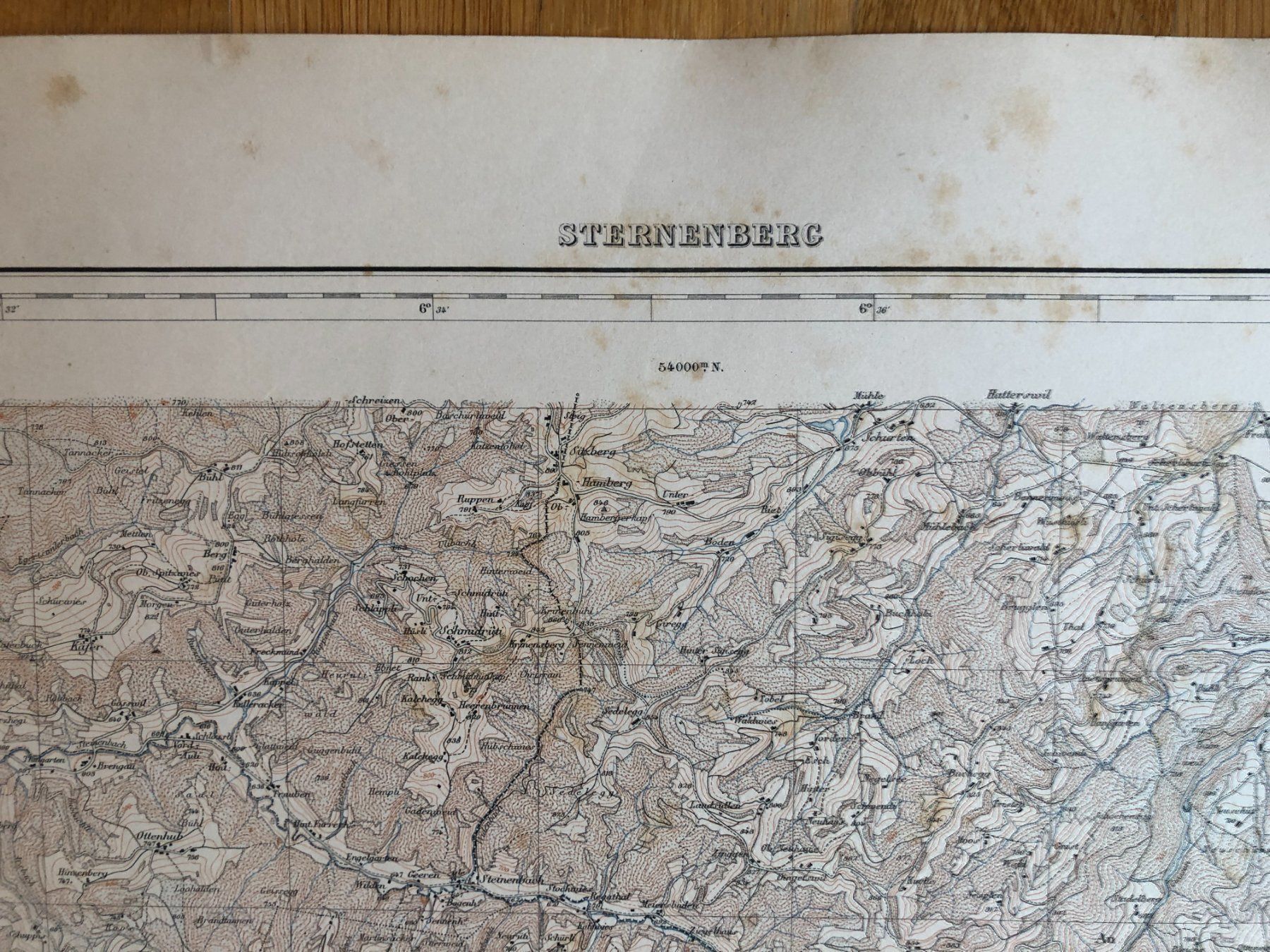 Landkarten & Atlanten: Siegfriedatlas Bl. 214: Sternenberg 1883 – Gebraucht aus Zürich von allp 2