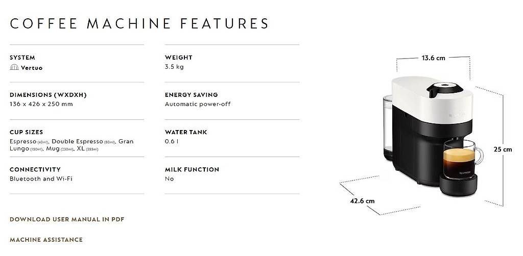 Nespresso Macchine per caffè & Macchine per espresso: Nespresso Vertuo Pop coconut white – Usato da Grenchen venduto da sam_6hht 4